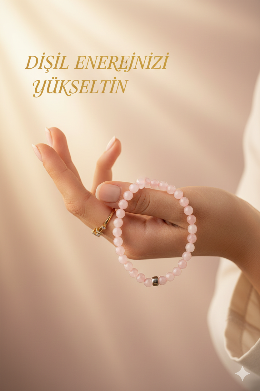 Özel taşlı dişil enerji bilekliği